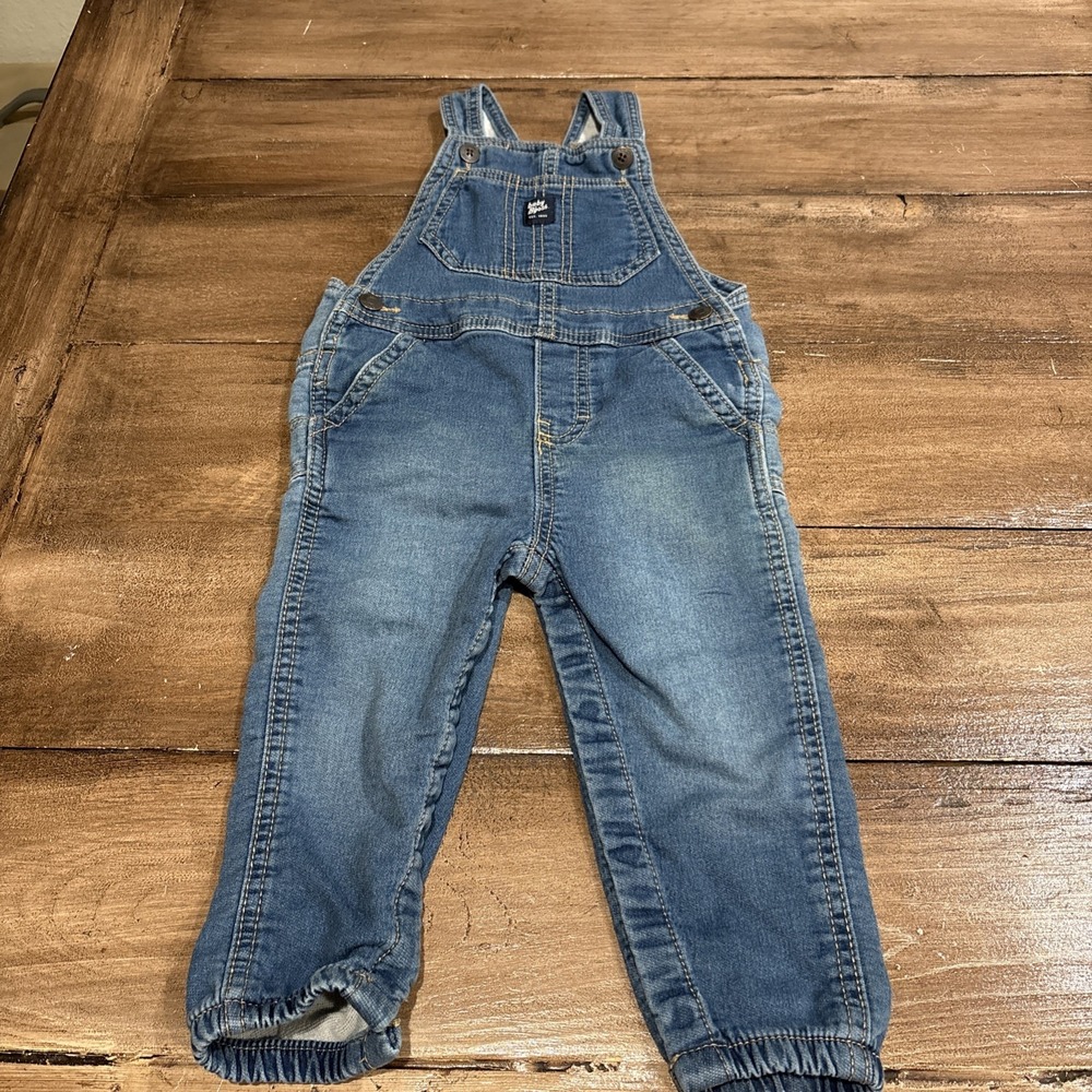 OshKosh B'Gosh  Carpenter Vestbak Overalls Toddler 24 Months EUC‎